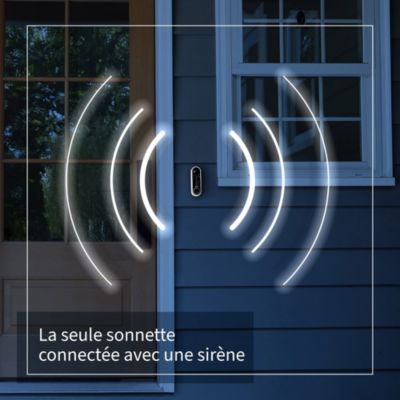 Sonnette vidéo sans fil connectée Arlo noire