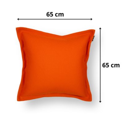 Soo Santaï Cushion Floating coussin flottant 65x65x25cm, resistant aux UV, Orange, sans polystyrène
