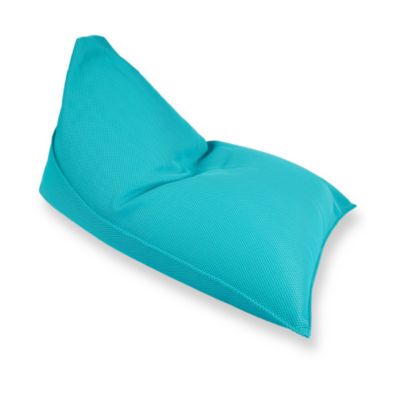 Soo Santaï Lazy Bro fauteuil poire 140 x 120 x 90cm intérieur & extérieur flottant, déhoussable et résistant aux UV, Bleu