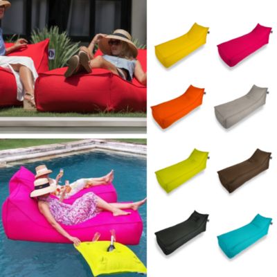 Soo Santaï Relax Sis chaise longue 160x70x35 intérieur & extérieur flottante, déhoussable et résistante aux UV, Bleu (RSF16070-4)