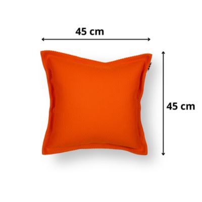 Soo Santaï Small Cushion Floating coussin flottant 45x45x25cm, resistant aux UV, Orange, sans polystyrène