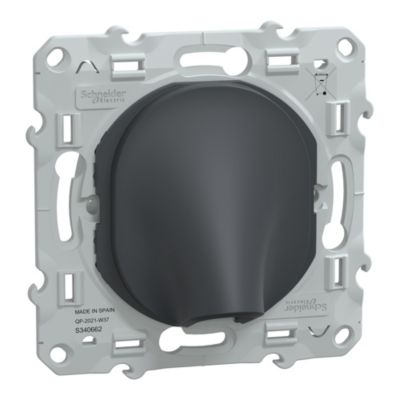 Uscita Cavo Schneider Electric Ovalis 16A Per Cavo Ø6-12 Mm | Bianco, Senza Piastra Di Finitura | Modulo Passacavo S261662 - 4