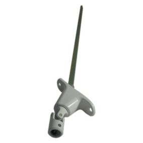 SORTIE DE CAISSON 90 DEGRÉS ENTREE DIAMETRE 12 SORTIE C8 LG500 - BLANC (EMBASE ETROITE)