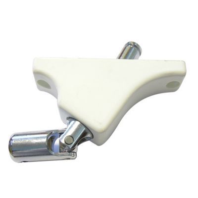 Sortie de caisson pour volet Afbat acier L.7cm H.17cm blanc