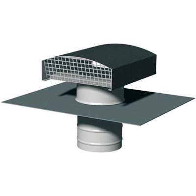 Sortie de toit VMC chapeau de toiture métallique CTM - Diamètre (mm ...