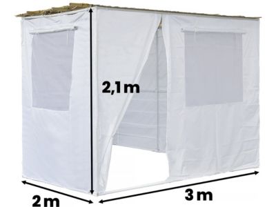 Souccah NINA complète  3 x 2  2 Rouleaux de bambou et tasseaux de bambou