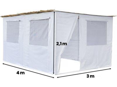 Souccah NINA complète  4 x 3  3 Rouleaux de bambou et 15 tasseaux de bambou