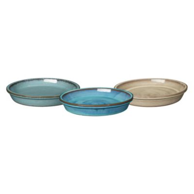 Soucoupe Capri pour pot de fleurs terre cuite multicolore 17 cm Deroma