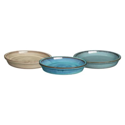 Soucoupe Capri pour pot de fleurs terre cuite multicolore 17 cm Deroma