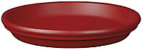 Soucoupe céramique pour pot Deroma BigBand piment ø12,9 cm