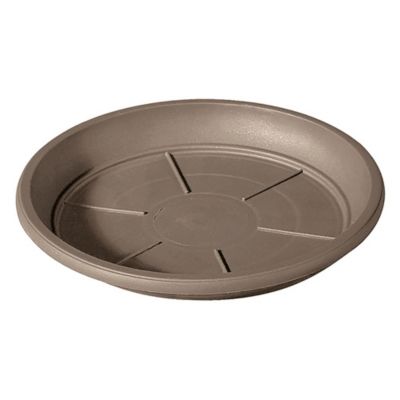Soucoupe Day R pour pot de fleurs plastique camel 35 cm Deroma