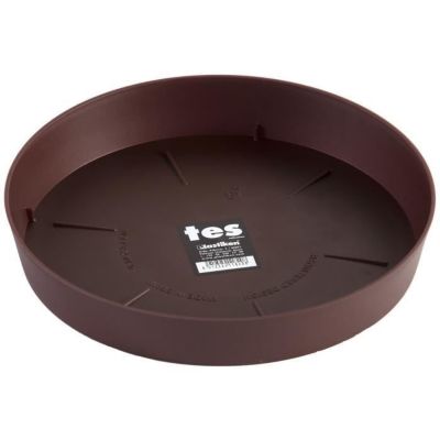 Soucoupe en plastique - Chocolat - 24cm - Contenance 2l - Anti-UV