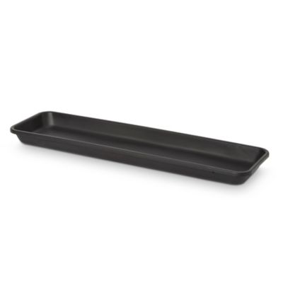 Lot De 2 Soucoupes Pots Grises - PVC Durable - Diamètre 24 Cm Et 26 Cm - Pour Plantes Intérieur/extérieur - Bord Surélevé