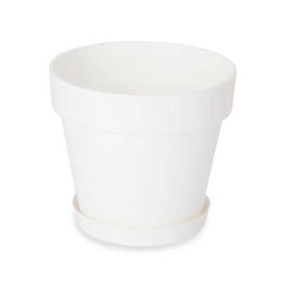 Soucoupe plastique pour pot Blooma Nurgul blanc ø20 cm