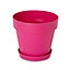 Soucoupe plastique pour pot Blooma Nurgul rose ø20 cm