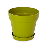 Soucoupe plastique pour pot Blooma Nurgul vert ø20 cm