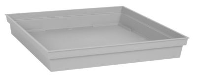 Pot Carré En Fibres D'argile Gris 29 X 29 Cm