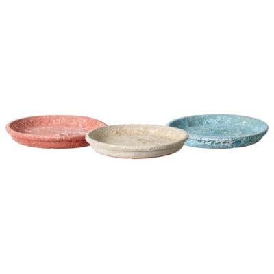Soucoupe Stella pour pot de fleurs terre cuite multicolore 32 cm Deroma