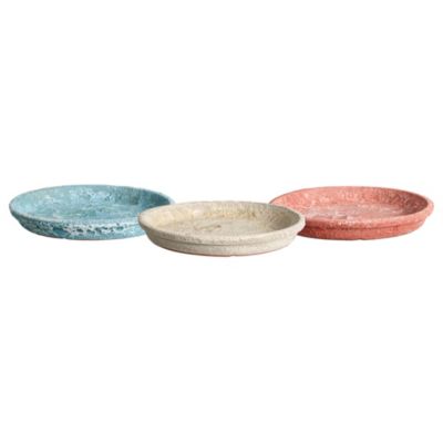 Soucoupe Stella pour pot de fleurs terre cuite multicolore 32 cm Deroma