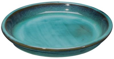 Soucoupe terre cuite bleu ø32 cm Deroma