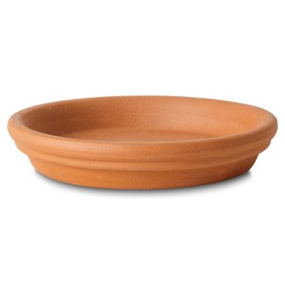 Soucoupe En Terre Cuite Artisanale 42 Cm - Support Pour Plantes De Taille Moyenne, Intérieur & Extérieur