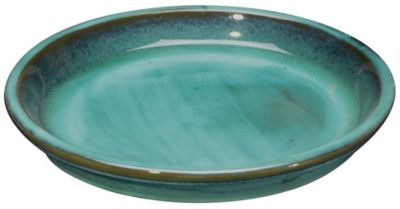 Soucoupe terre cuite vert d'eau ø22 cm