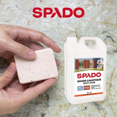 Soude caustique formule pure 99,9% Spado 1kg