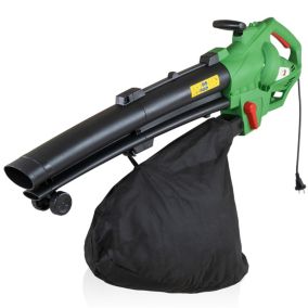 Souffleur de feuilles filaire 3000W - aspirateur, broyeur - 270Kmh - 47L