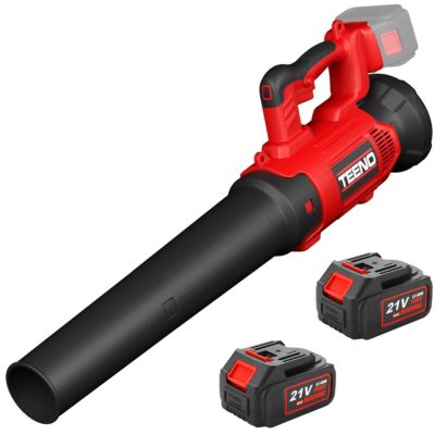 Souffleur de feuilles électrique, 450 CFM / 130 mph, 2 batteries 4,0 Ah,6 modes de vitesse
