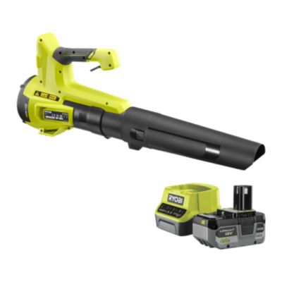 Souffleur sans fil avec batterie 18 V 9,9 m³/h Ryobi (vendu avec 1 batterie et 1 chargeur)