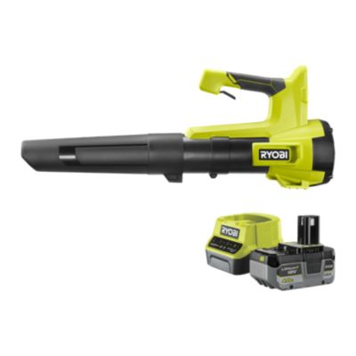 Souffleur sans fil avec batterie 18 V 9,9 m³/h Ryobi (vendu avec 1 batterie et 1 chargeur)