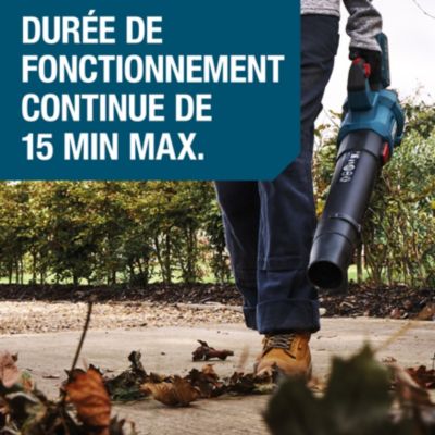 Souffleur sans fil sur batterie 18V Erbauer EXT ERI1025GBL (vendu sans batterie ni chargeur)