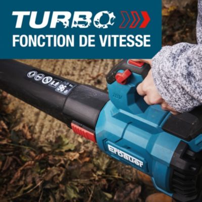 Souffleur sans fil sur batterie 18V Erbauer EXT ERI1025GBL (vendu sans batterie ni chargeur)