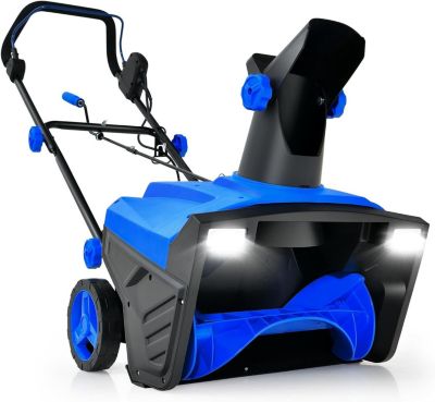 Souffleuse à Neige Électrique 2300 W,Largeur de Travail de 50 CM,Déneigeuse Filaire avec Distance de Projection 9 M, LED Bleu