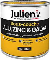 Sous couche alu zinc galva J1 Julien mat blanc 2,5L
