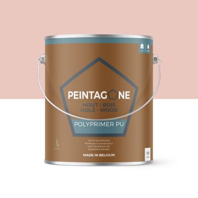 Sous-couche d'adhérence pour bois intérieur - Polyprimer PU, 2,5 l, Old Rose (PE128)