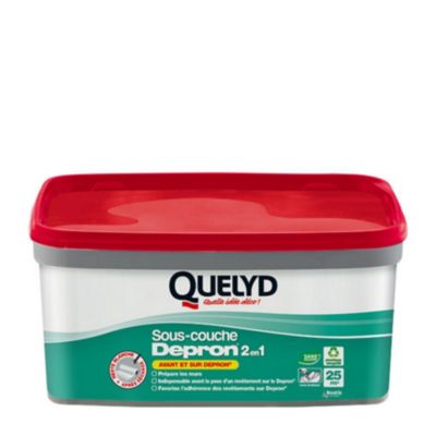 Sous-couche Depron® 2en1 Quelyd 30601416 en seau plastique rectangulaire 2,5 l