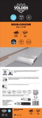 Sous-couche isolation thermique anti-humidité pour sol stratifié Volden ép. 3mm 10,2 m²