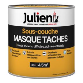 Sous-couche Masque Taches pour murs et plafonds toutes pièces Julien Mat Blanc 0,5L