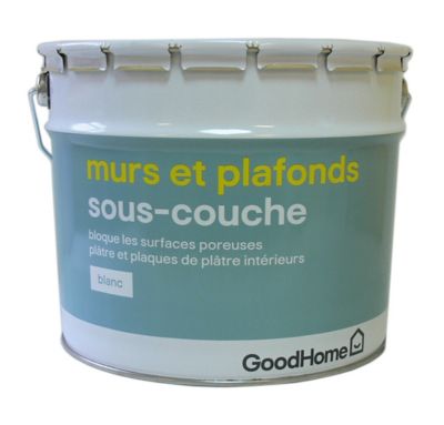 Sous-couche murs et plafonds GoodHome 10L blanc