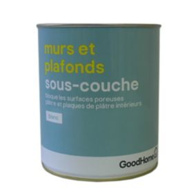 Sous-couche murs et plafonds GoodHome 2,5L blanc