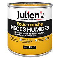 Sous-couche Pièces Humides Cuisine & Salle de Bain Julien Mat Blanc 2,5L