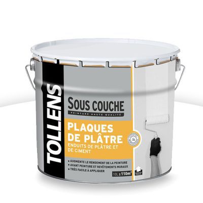 Sous Couche Plaque De Platre Blanc Mat Tollens 10l Castorama