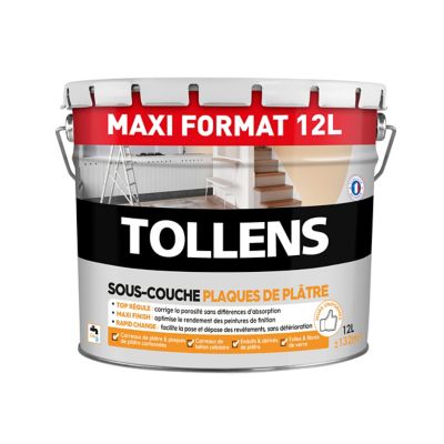 Sous Couche Plaques De Platre Tollens Blanc 12l Castorama