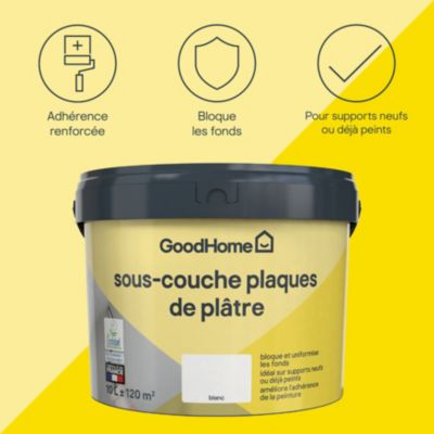 Sous-couche plaques de plâtre blanc GoodHome 10L