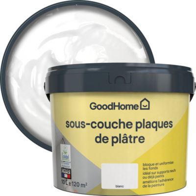 Sous-couche plaques de plâtre blanc GoodHome 10L