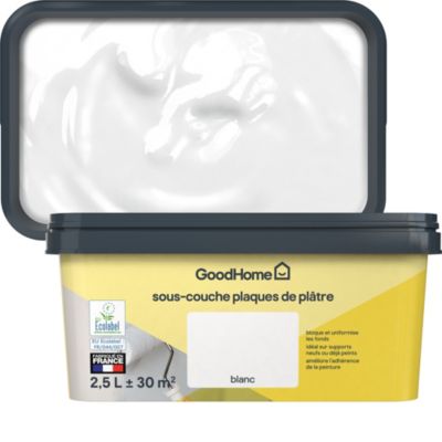 Sous-couche plaques de plâtre blanc GoodHome 2,5L