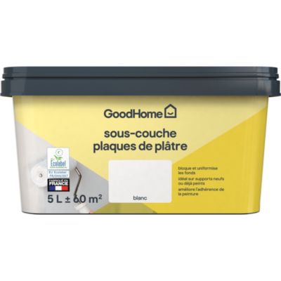 Sous-couche plaques de plâtre blanc GoodHome 5L