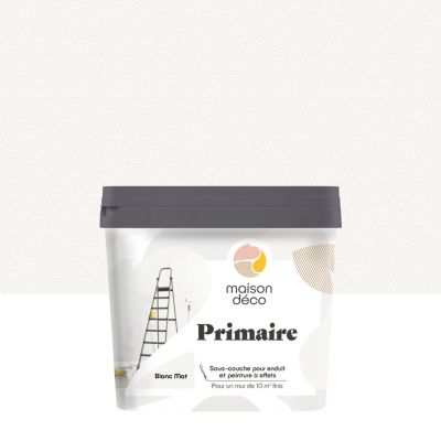 Sous-couche pour peinture à effets Maison Déco Primaire blanc mat 1L