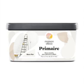 Sous-couche pour peinture à effets Maison Déco Primaire blanc mat 2,5L